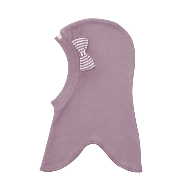 505603-09 Single Layer Balaclava Round with Striped Bow