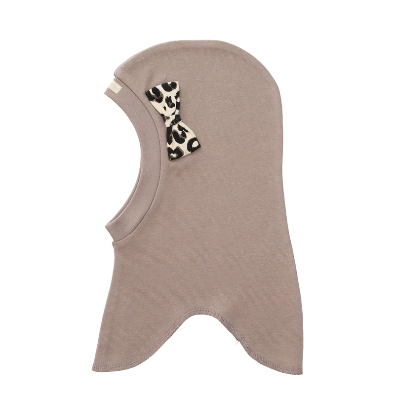 505603-21 Single Layer Organic Cotton Balaclava Round with Bow