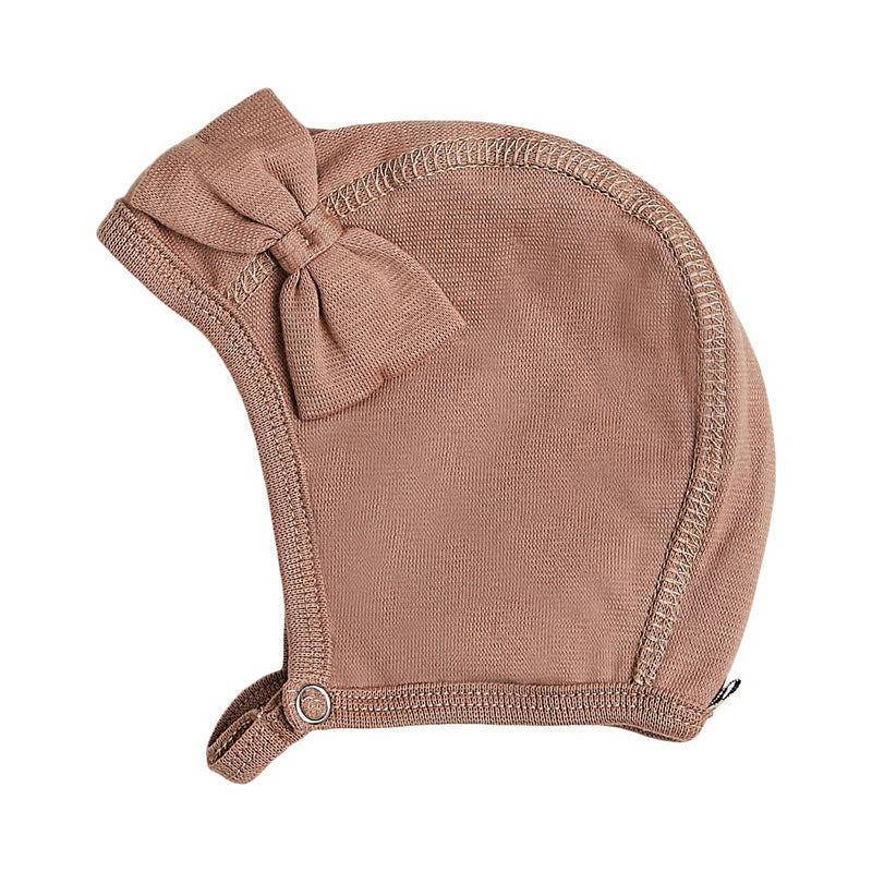 Organic cotton single layer baby helmet with bow 505016-18 SS23
