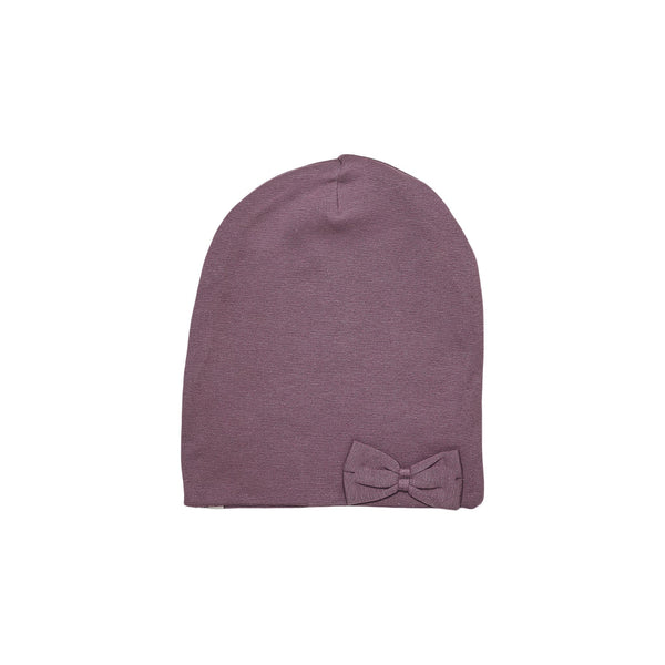 Double layer cotton beanie with bow 505055-79 SS23
