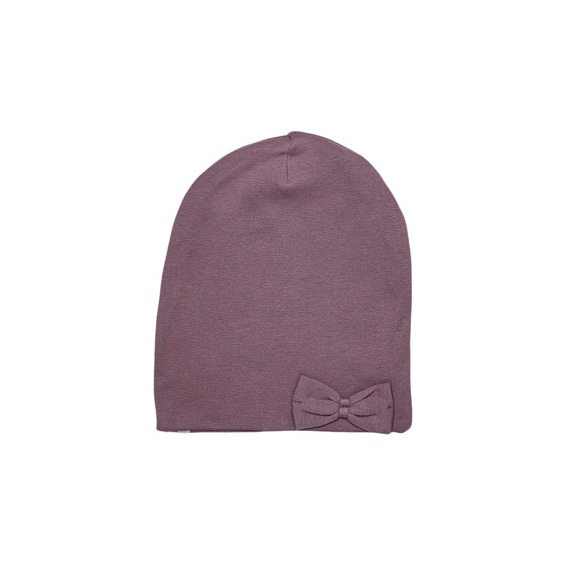 Double layer cotton beanie with bow 505055-79 SS24