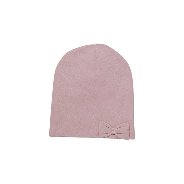 Double layer cotton beanie with bow 505055-81 SS23