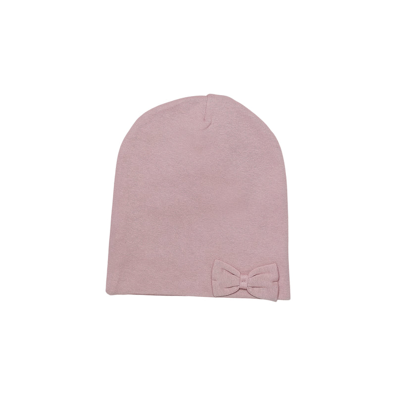 Double layer cotton beanie with bow 505055-81 SS24