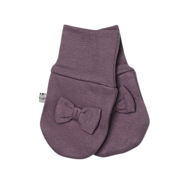 Organic windproof baby cotton mittens with bow 505107-79 SS24